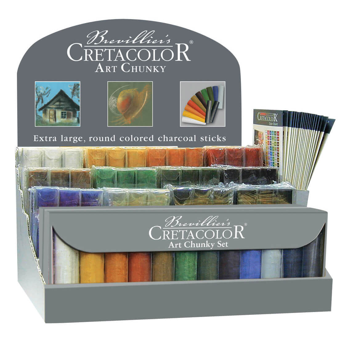 Cretacolor : Art Chunky Colored Charcoal Set Of 12